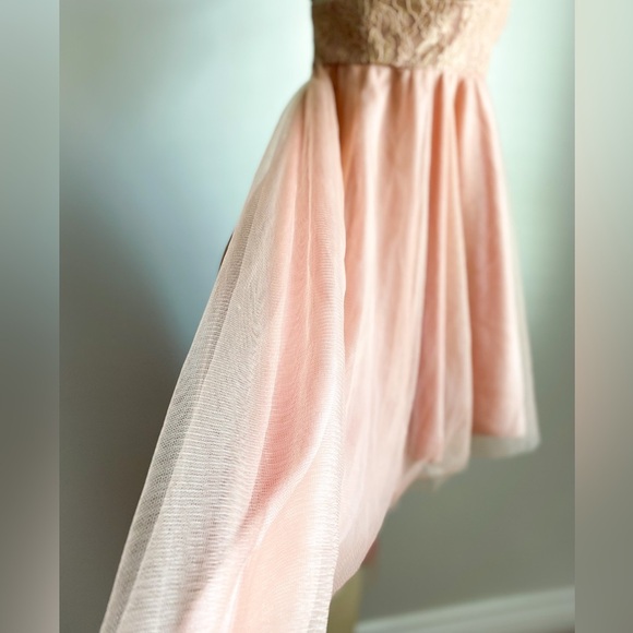 NWT Windsor Formal High Low Tulle Floral Embroidery Gown Maxi Dress Prom Wedding - Picture 11 of 11